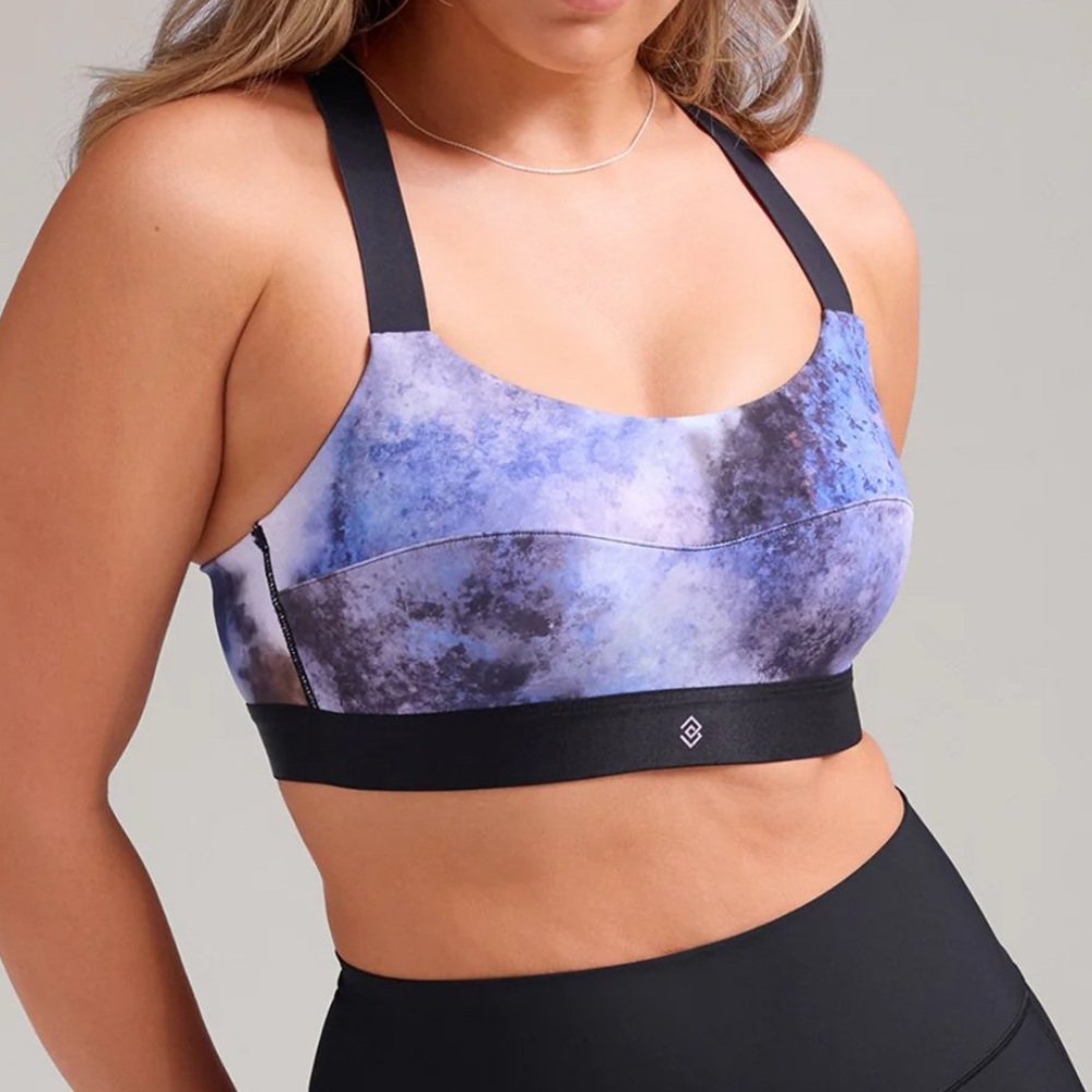 ThirdLove Blue and Black Sports Bra